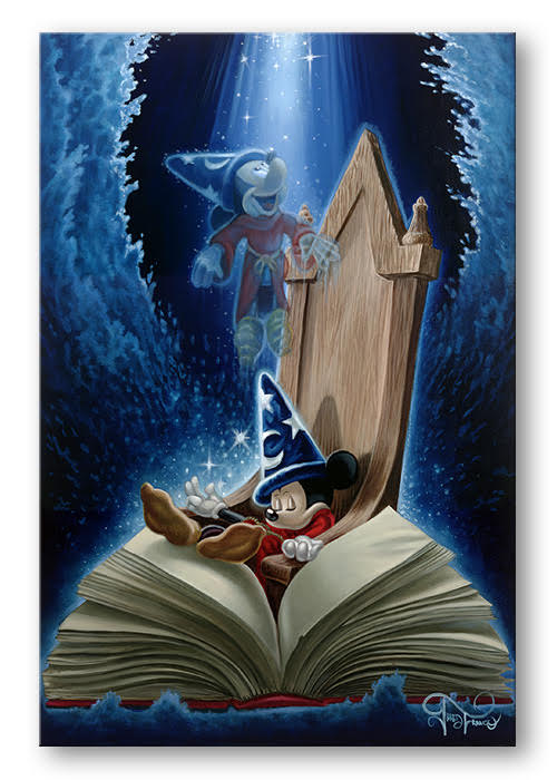 Dreaming of Sorcery - Hand-Embellished Giclée on Canvas
